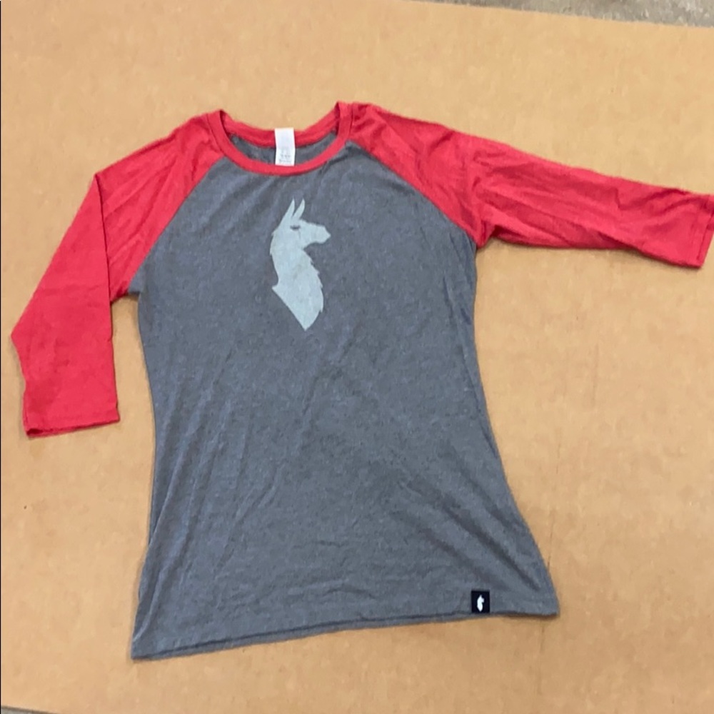 Cotopaxi baseball T-shirt size S Llama graphic
